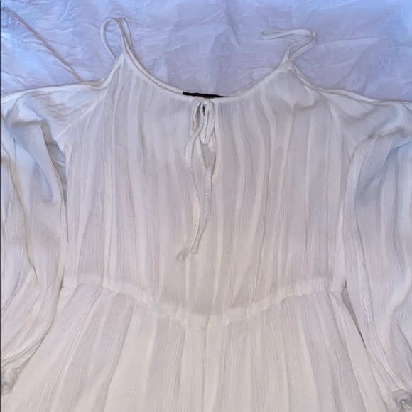 forever 21 white long sleeve romper - Picture 1 of 2